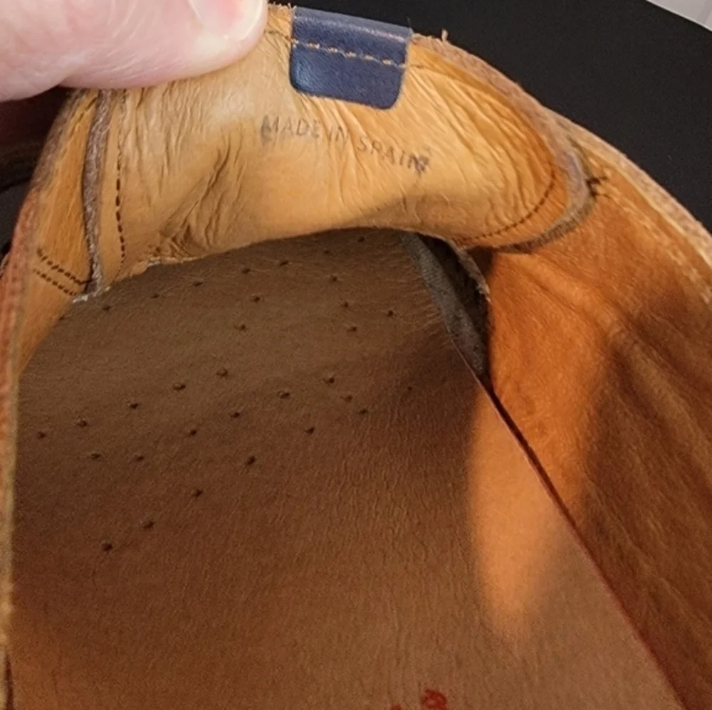 Pikolinos Cuero Brown Leather‎ Oxford Lace Up Flat Shoes EUR 40